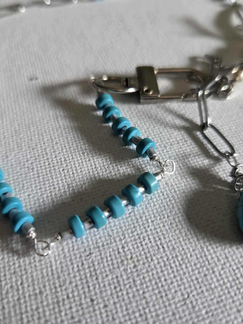 Unisex Soaring Bird Turquoise Necklace